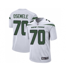 Men's New York Jets #70 Kelechi Osemele Game White Football Jersey