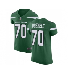 Men's New York Jets #70 Kelechi Osemele Green Team Color Vapor Untouchable Elite Player Football Jersey