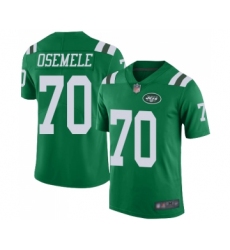 Men's New York Jets #70 Kelechi Osemele Limited Green Rush Vapor Untouchable Football Jersey