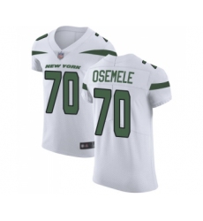 Men's New York Jets #70 Kelechi Osemele White Vapor Untouchable Elite Player Football Jersey