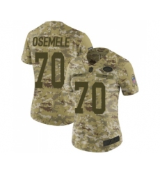 Women's New York Jets #70 Kelechi Osemele Limited Camo 2018 Salute to Service Football Jersey