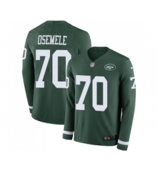 Youth New York Jets #70 Kelechi Osemele Limited Green Therma Long Sleeve Football Jersey