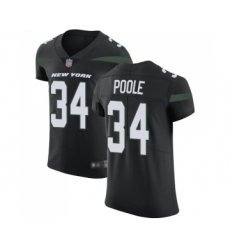 Men's New York Jets #34 Brian Poole Black Alternate Vapor Untouchable Elite Player Football Jersey