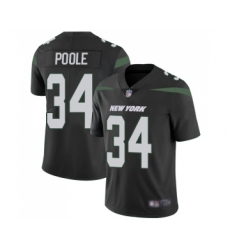 Men's New York Jets #34 Brian Poole Black Alternate Vapor Untouchable Limited Player Football Jersey