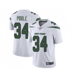 Men's New York Jets #34 Brian Poole White Vapor Untouchable Limited Player Football Jersey