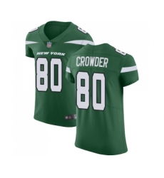 Men's New York Jets #80 Jamison Crowder Green Team Color Vapor Untouchable Elite Player Football Jersey