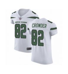 Men's New York Jets #82 Jamison Crowder White Vapor Untouchable Elite Player Football Jersey