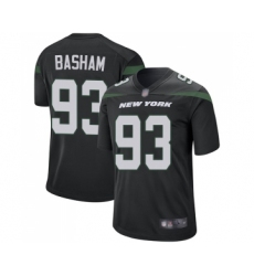 Men's New York Jets #93 Tarell Basham Game Black Alternate Football Jersey