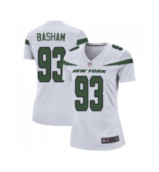 Women's New York Jets #93 Tarell Basham Game White Football Jersey