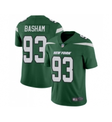 Youth New York Jets #93 Tarell Basham Green Team Color Vapor Untouchable Limited Player Football Jersey