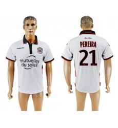OGC Nice #21 Pereira Away Soccer Club Jersey