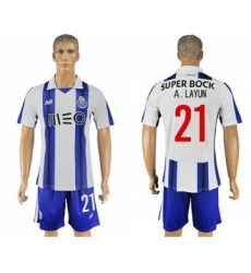 Oporto #21 A.Layun Home Soccer Club Jersey