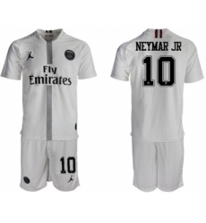 Paris Saint-Germain #10 Neymar Jr Away Jordan Soccer Club Jersey