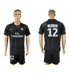 Paris Saint-Germain #12 Meunier Sec Away Soccer Club Jersey
