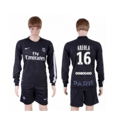 Paris Saint-Germain #16 Areola Sec Away Long Sleeves Soccer Club Jersey