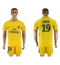 Paris Saint-Germain #19 Aurier Away Soccer Club Jersey