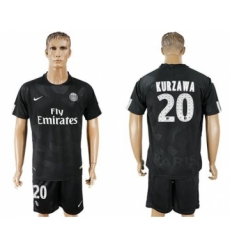 Paris Saint-Germain #20 Kurzawa Sec Away Soccer Club Jersey
