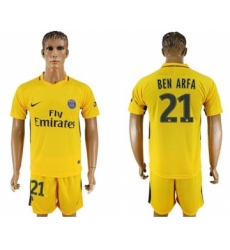 Paris Saint-Germain #21 Ben Arfa Away Soccer Club Jersey