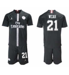 Paris Saint-Germain #21 Weah Home Jordan Soccer Club Jersey