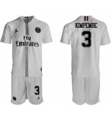 Paris Saint-Germain #3 Kimpembe Away Jordan Soccer Club Jersey