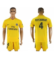 Paris Saint-Germain #4 Krychowiak Away Soccer Club Jersey