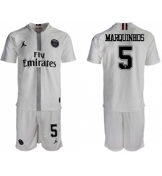 Paris Saint-Germain #5 Marquinhos Away Jordan Soccer Club Jersey