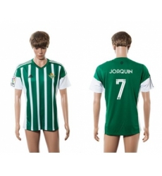 Real Betis #7 Joaquin Home Soccer Club Jersey