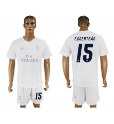 Real Madrid #15 F.Coentrao Marine Environmental Protection Home Soccer Club Jersey