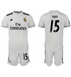 Real Madrid #15 Theo White Home Soccer Club Jersey