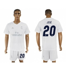 Real Madrid #20 Jese Marine Environmental Protection Home Soccer Club Jersey
