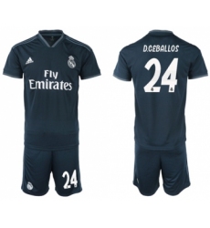 Real Madrid #24 D.Ceballos Away Soccer Club Jersey