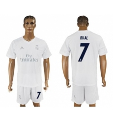 Real Madrid #7 Rual Marine Environmental Protection Home Soccer Club Jersey