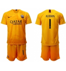Roma #1 Alisson Third Soccer Club Jersey