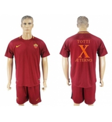 Roma #10 Totti Retire Soccer Club Jersey