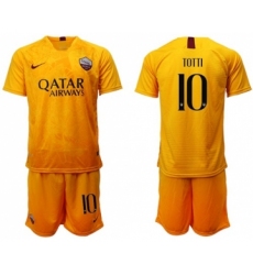 Roma #10 Totti Third Soccer Club Jersey