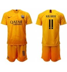 Roma #11 Kolarov Third Soccer Club Jersey