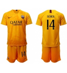 Roma #14 Schick Third Soccer Club Jersey
