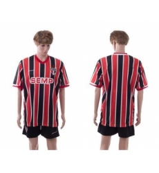 Sao Paulo Blank Home Soccer Club Jersey