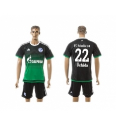 Schalke 04 #22 Uchida Away Soccer Club Jersey