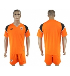Sevilla Blank Orange Goalkeeper Soccer Club Jersey