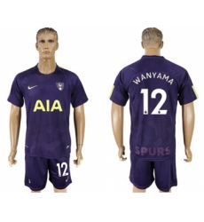 Tottenham Hotspur #12 Wanyama Sec Away Soccer Club Jersey