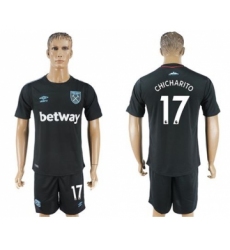 West Ham United #17 Chicharito Away Soccer Club Jersey