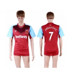 West Ham United #7 Arnautovic Home Soccer Club Jersey