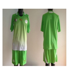 Algeria Blank Green Away 2012 2013 Soccer Country Jersey