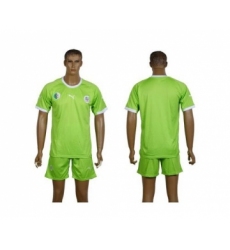 Algeria Blank Green Away Soccer Country Jersey