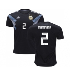 Argentina #2 Mammana Away Soccer Country Jersey