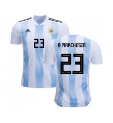 Argentina #23 A.Marchesin Home Soccer Country Jersey