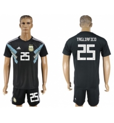 Argentina #25 Tagliafico Away Soccer Country Jersey