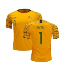 Australia #1 Ryan Home Soccer Country Jersey