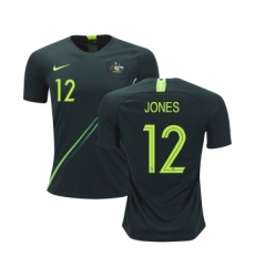 Australia #12 Jones Away Soccer Country Jersey